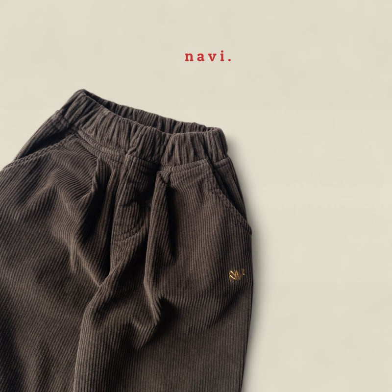 Navi - Korean Children Fashion - #toddlerclothing - High Corduroy Pants - 11