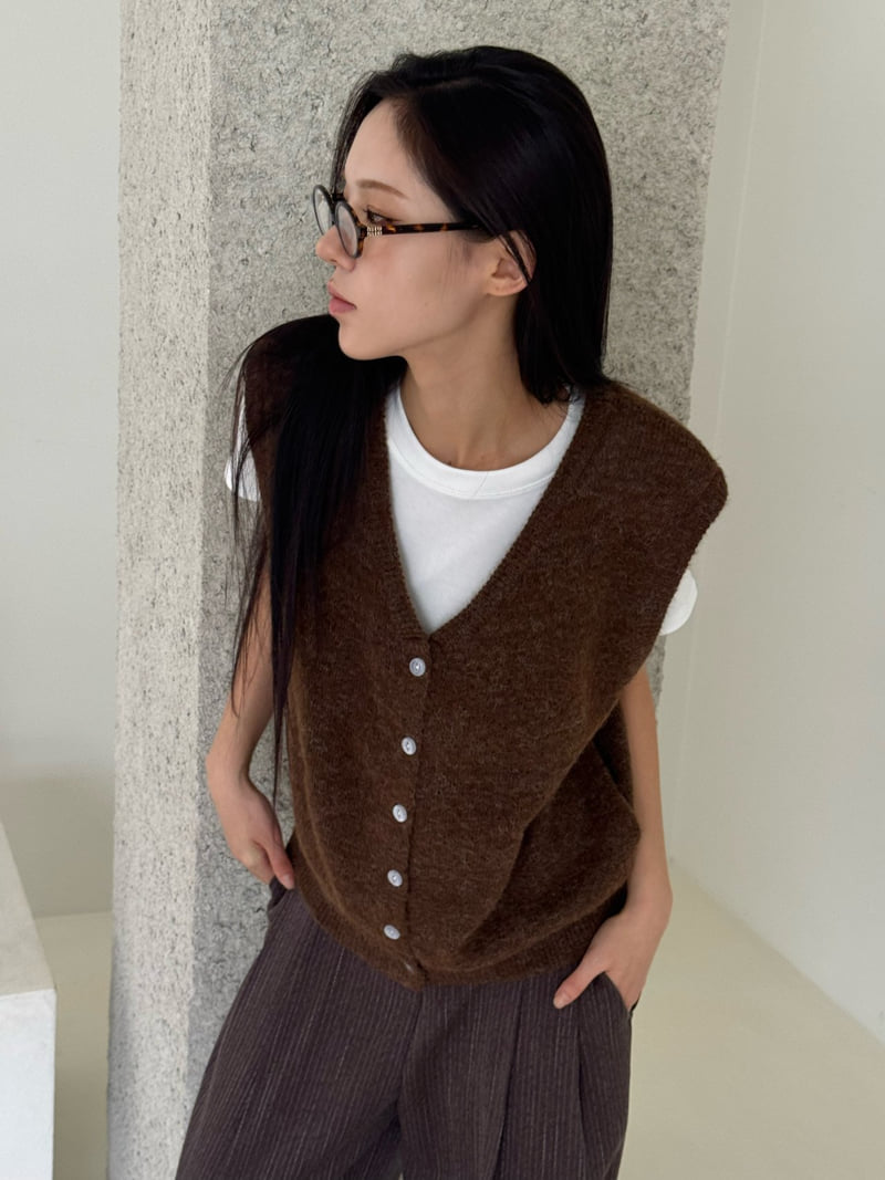 Neroli36 - Korean Women Fashion - #momslook - Raw Edge Stripe Slacks - 7