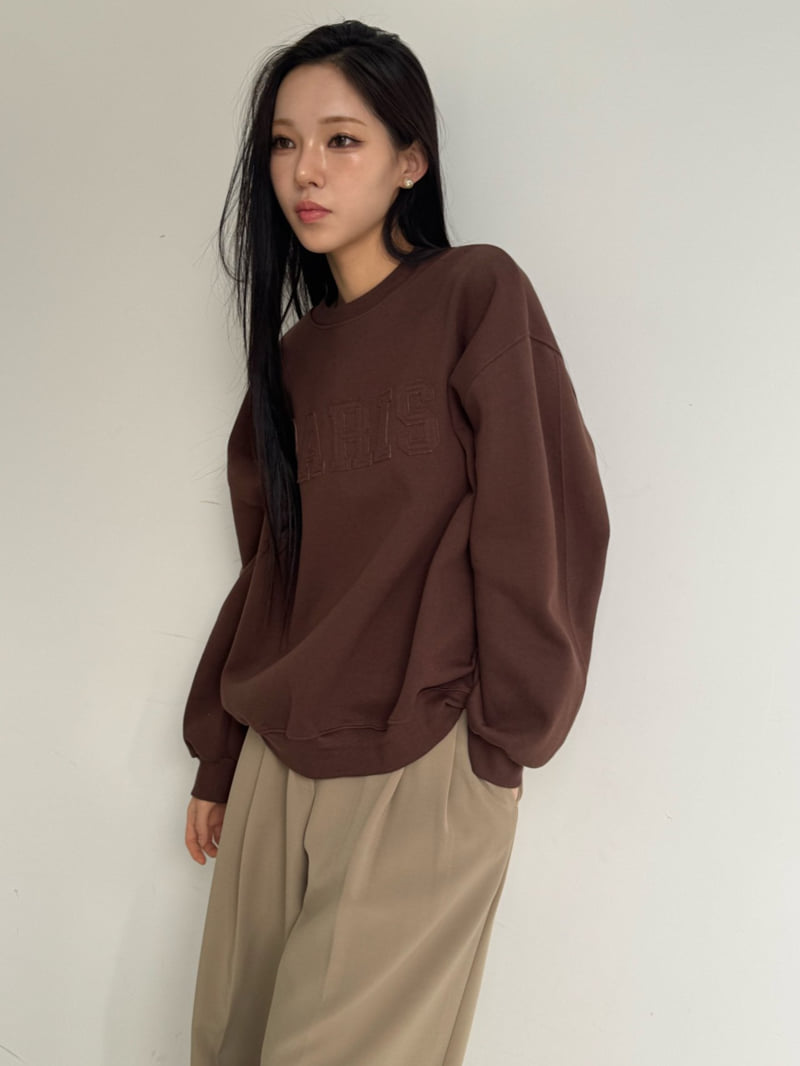 Neroli36 - Korean Women Fashion - #momslook - Paris Patch Sweatshirt - 5