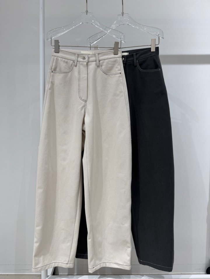 Neroli36 - Korean Women Fashion - #momslook - H Curve Stitch Pants