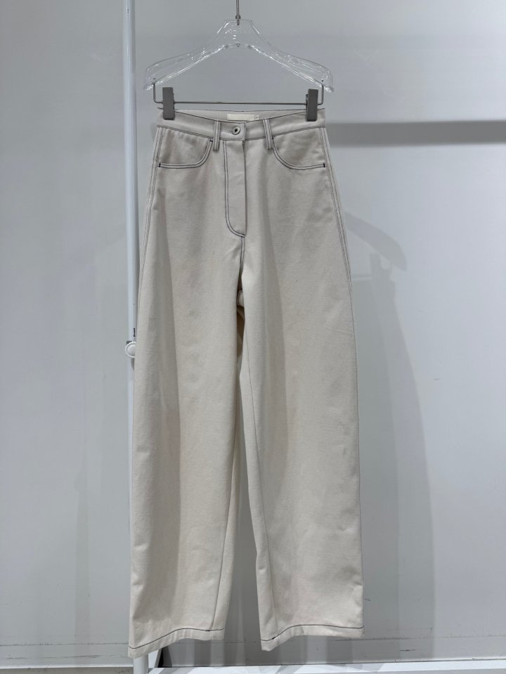 Neroli36 - Korean Women Fashion - #momslook - H Curve Stitch Pants - 2