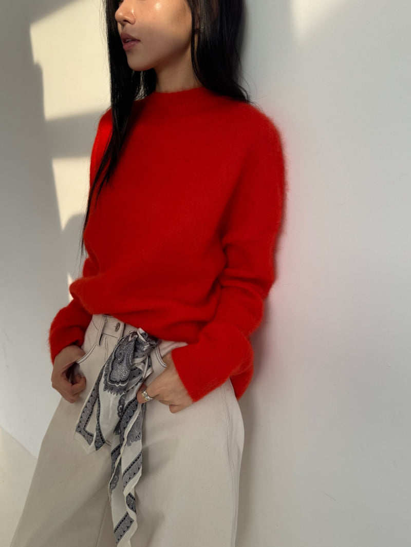 Neroli36 - Korean Women Fashion - #momslook - M Color Mohair Knit - 11