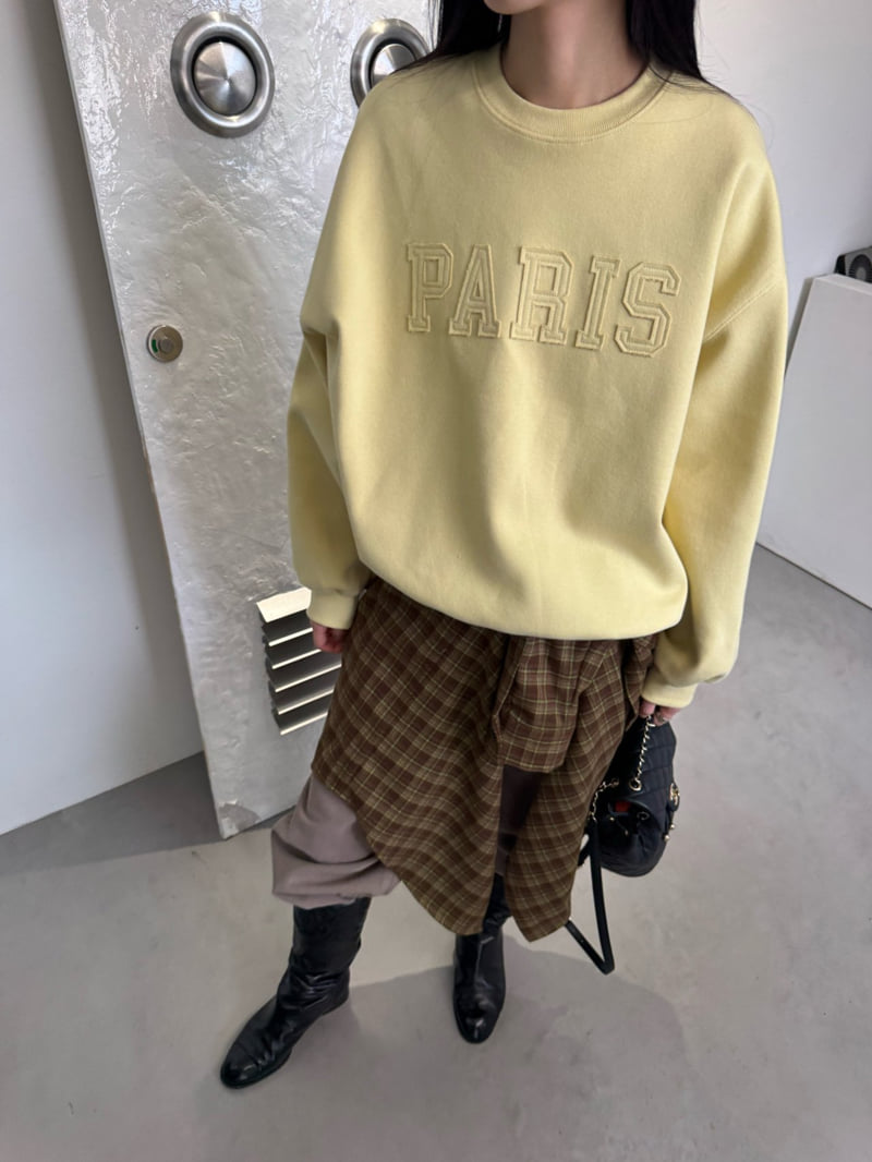 Neroli36 - Korean Women Fashion - #pursuepretty - Paris Patch Sweatshirt - 10