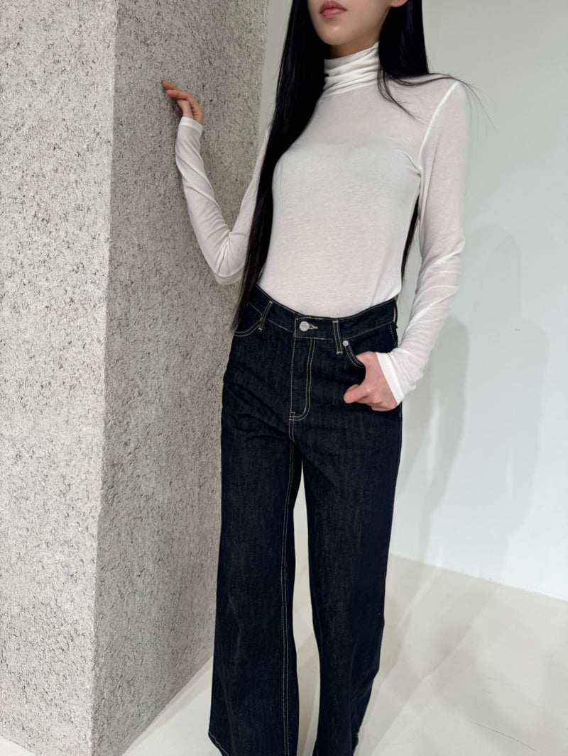 Neroli36 - Korean Women Fashion - #pursuepretty - Light Wool Turtleneck Tee - 9