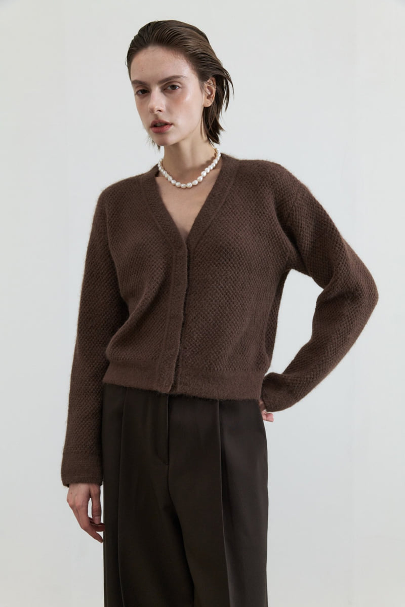 Neroli36 - Korean Women Fashion - #pursuepretty - M Waffle Knit Cardigan - 8