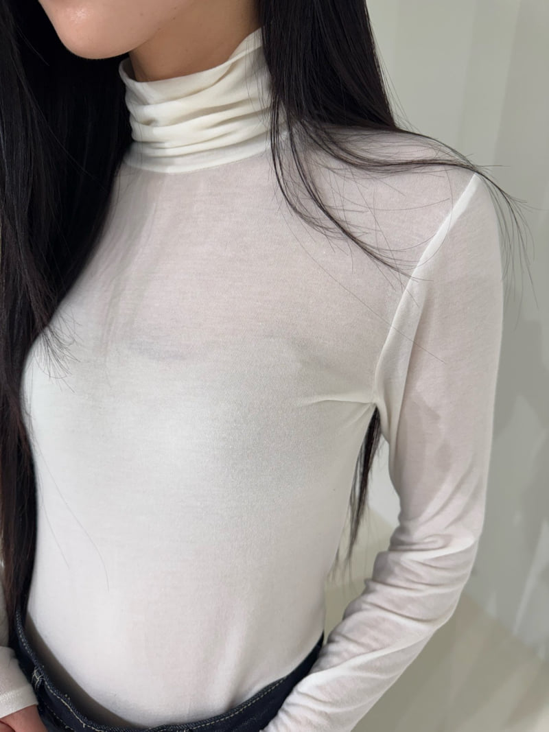 Neroli36 - Korean Women Fashion - #restrostyle - Light Wool Turtleneck Tee - 10