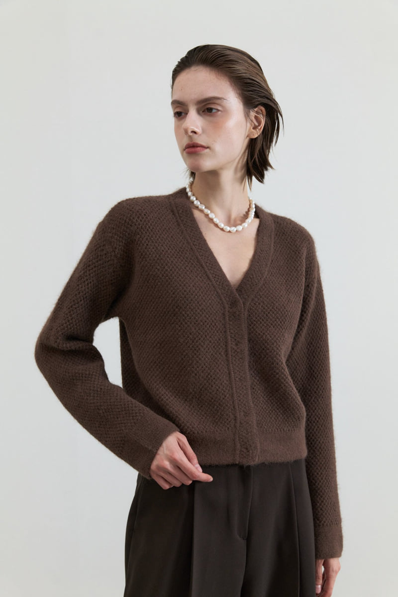Neroli36 - Korean Women Fashion - #restrostyle - M Waffle Knit Cardigan - 9