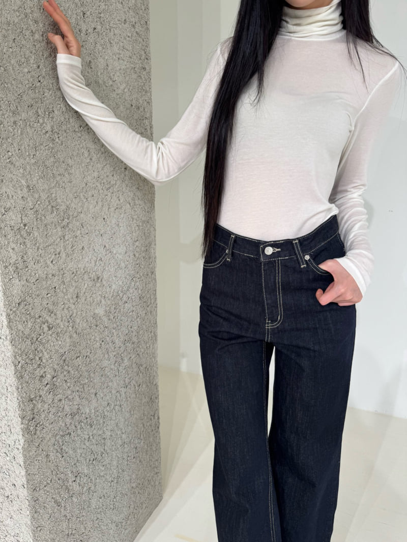 Neroli36 - Korean Women Fashion - #romanticstyle - Light Wool Turtleneck Tee - 11