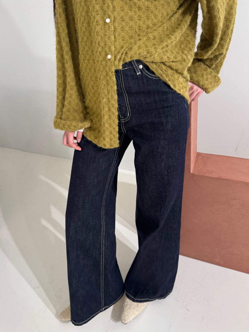 Neroli36 - Korean Women Fashion - #thatsdarling - Indigo Bootcut Denim Pants - 8