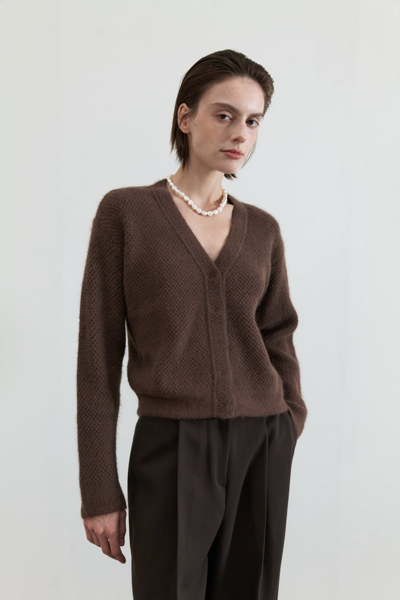 Neroli36 - Korean Women Fashion - #vintageinspired - M Waffle Knit Cardigan - 6