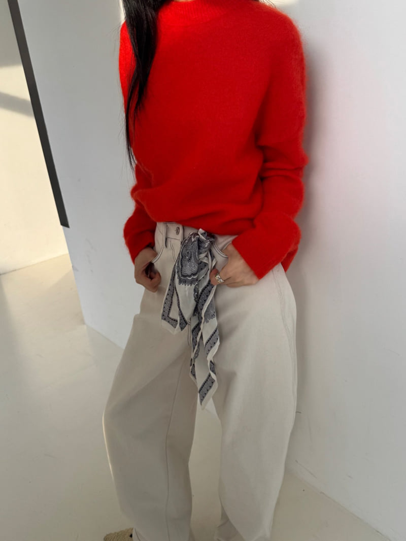 Neroli36 - Korean Women Fashion - #vintagekidsstyle - H Curve Stitch Pants - 6