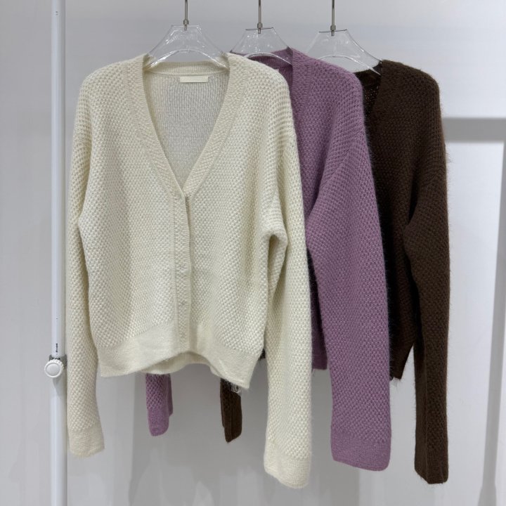 Neroli36 - Korean Women Fashion - #womensfashion - M Waffle Knit Cardigan