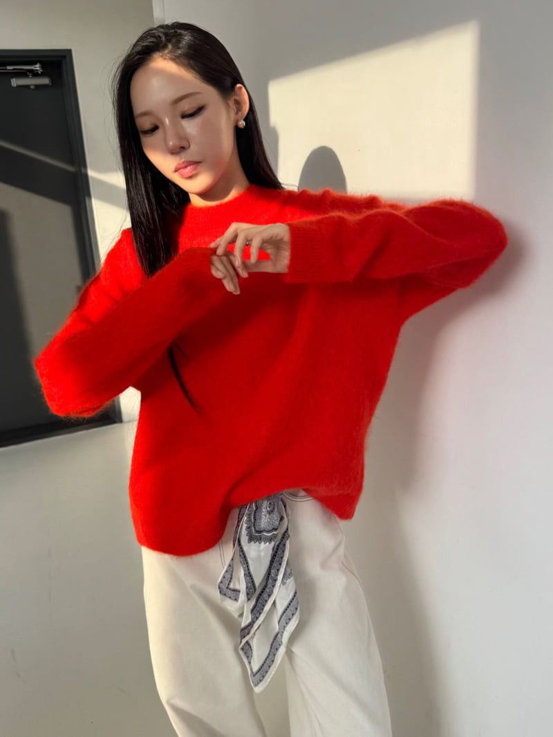 Neroli36 - Korean Women Fashion - #womensfashion - M Color Mohair Knit - 12