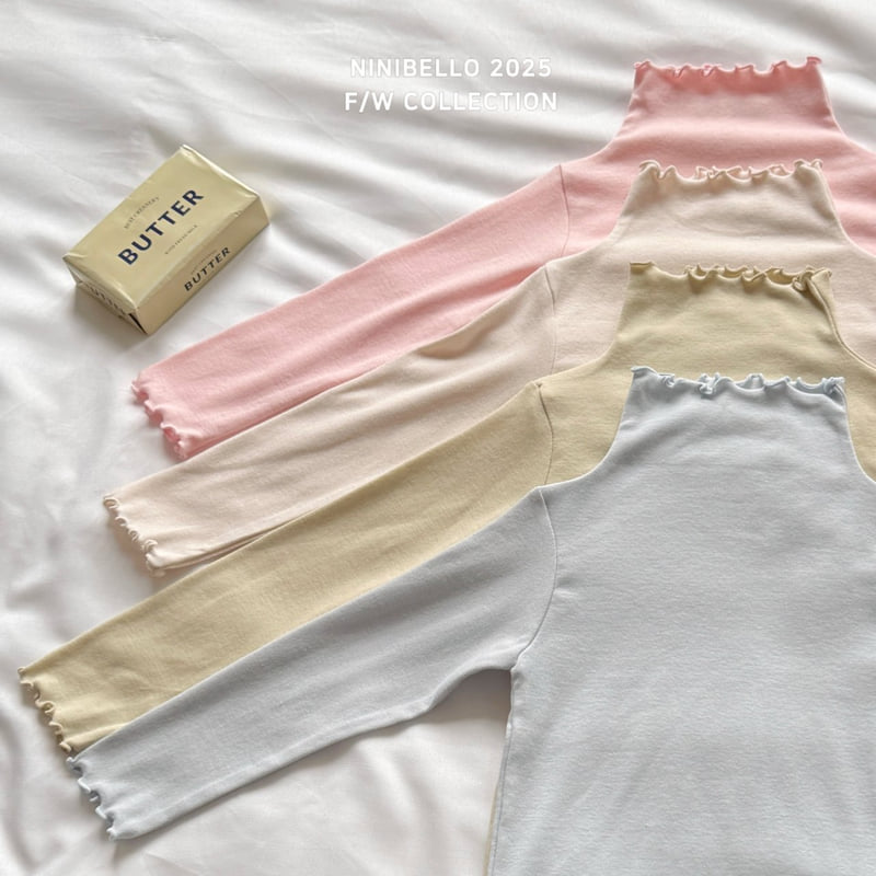 Ninibello - Korean Children Fashion - #Kfashion4kids - Soft Inner Turtleneck Tee - 6
