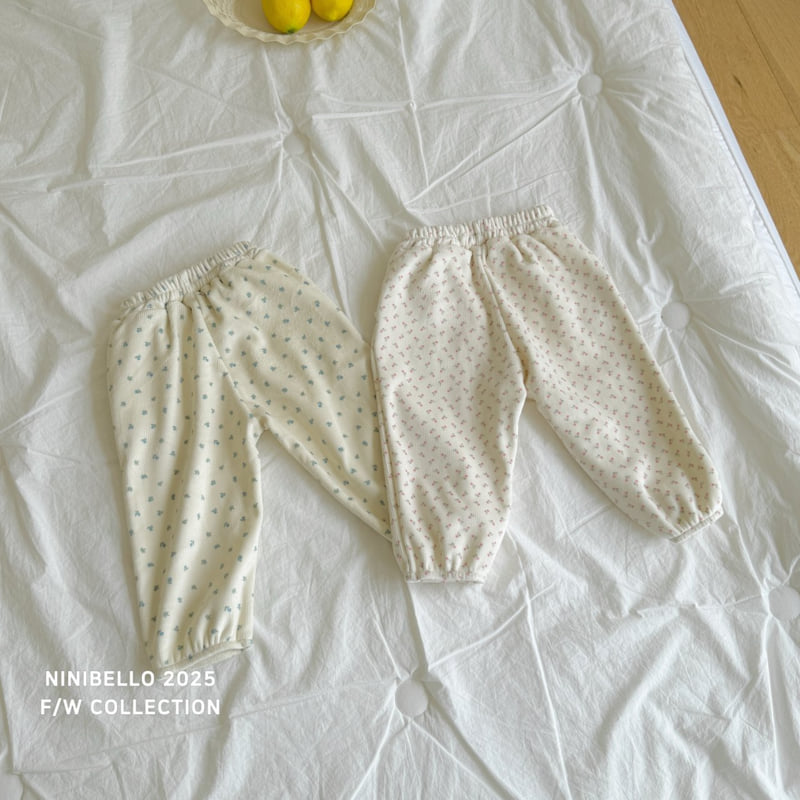 Ninibello - Korean Children Fashion - #kidzfashiontrend - Pattern Warm Velour Pants - 4
