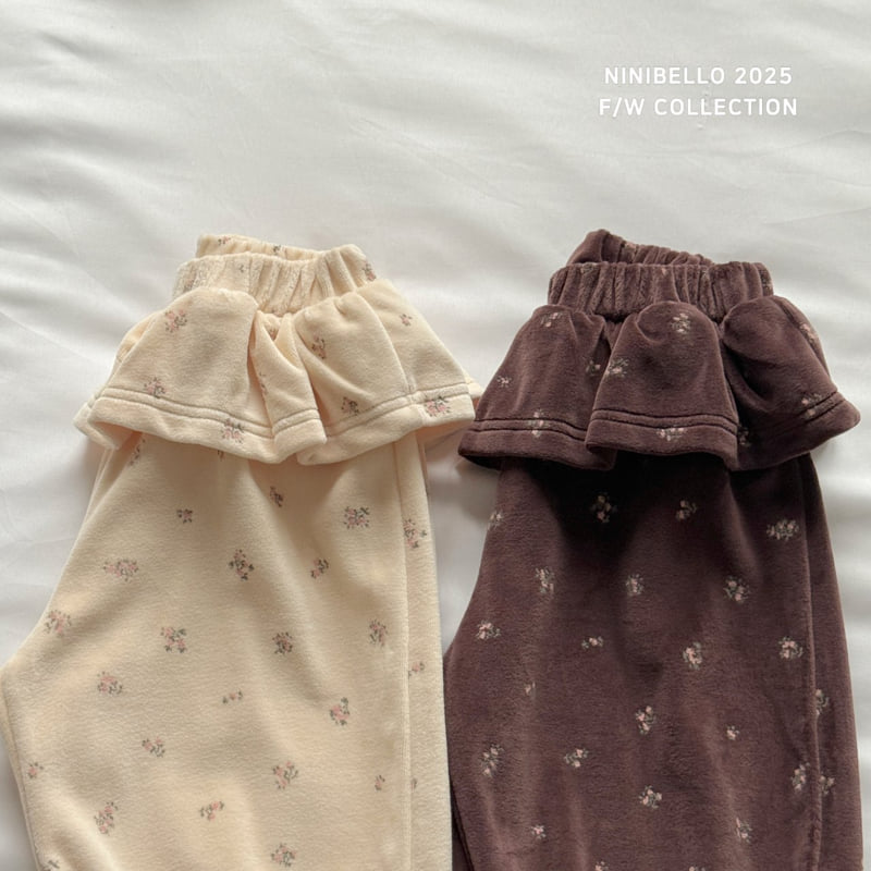 Ninibello - Korean Children Fashion - #Kfashion4kids - Vintage Flower Pants - 7