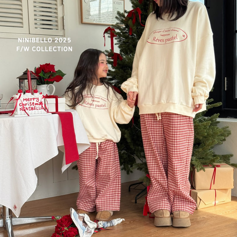 Ninibello - Korean Children Fashion - #Kfashion4kids - Adult Cozy Check Pants - 6