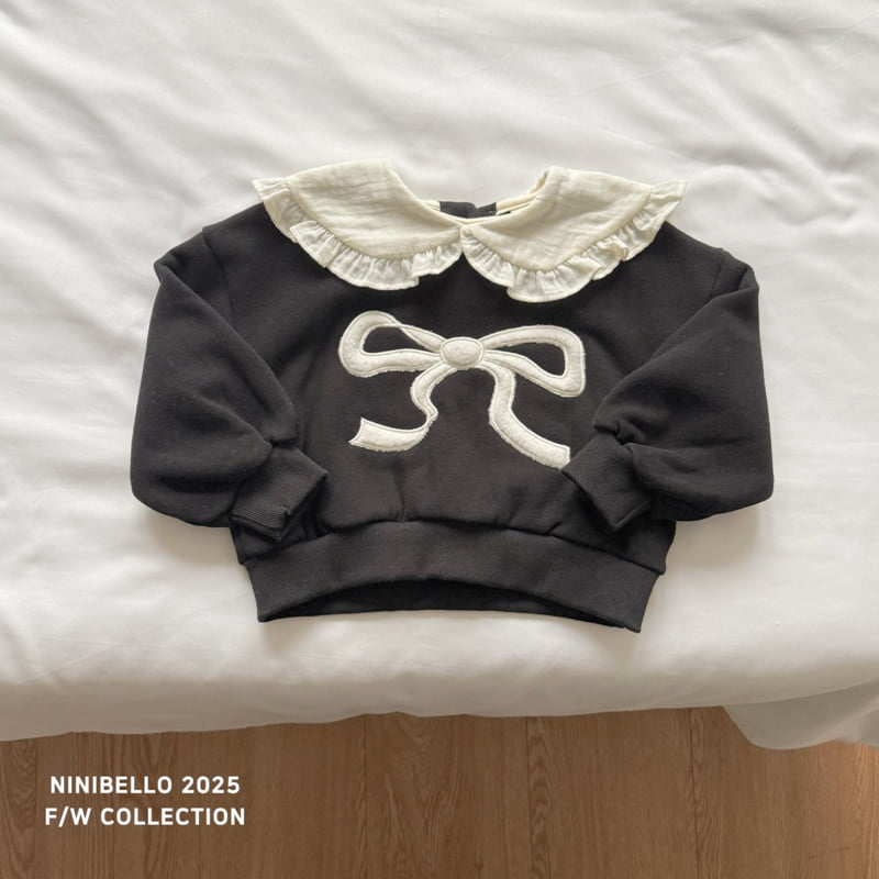 Ninibello - Korean Children Fashion - #childofig - Ribbon Collar Sweatshirt - 5