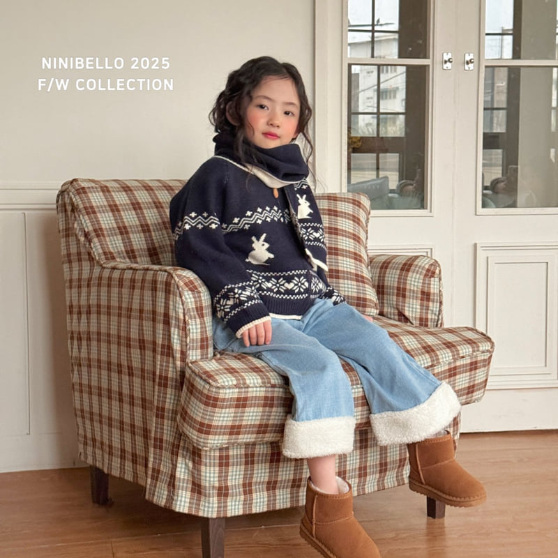 Ninibello - Korean Children Fashion - #childrensboutique - Fleece Pocket Denim - 10