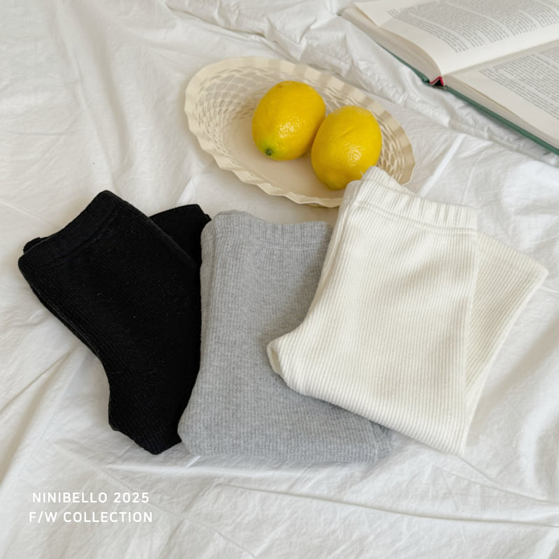 Ninibello - Korean Children Fashion - #childrensboutique - Daily Ribbed Leggings
