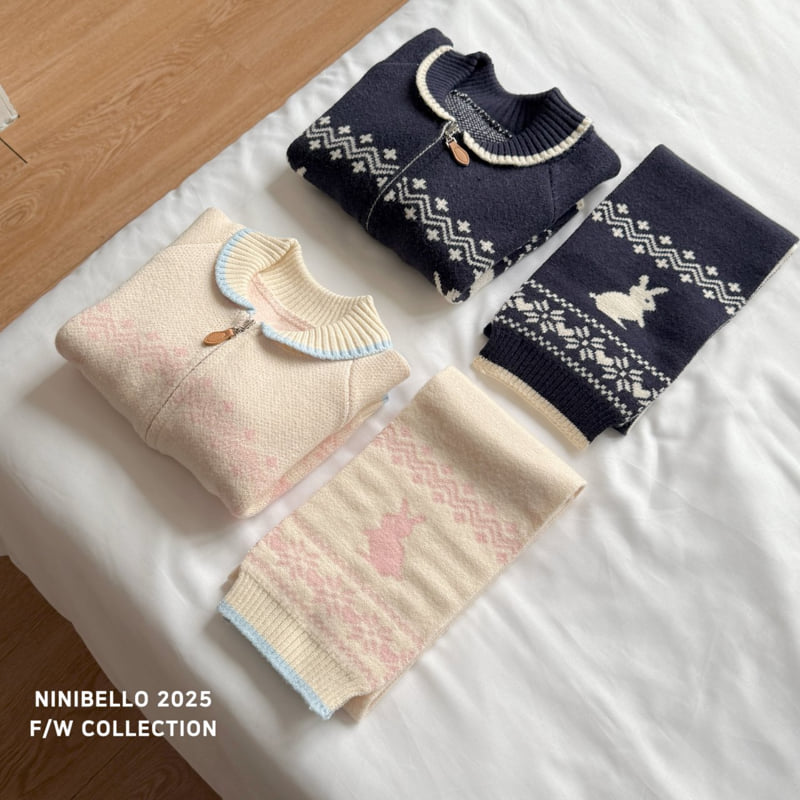 Ninibello - Korean Children Fashion - #childrensboutique - Bunny Nordic Muffler - 3