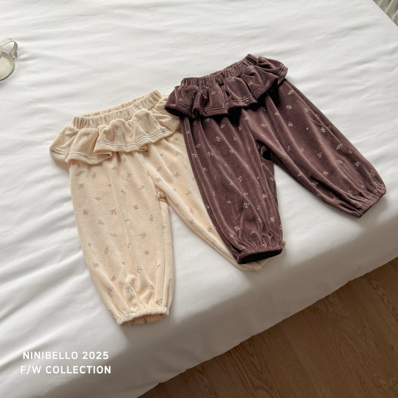 Ninibello - Korean Children Fashion - #designkidswear - Vintage Flower Pants