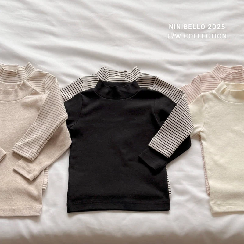 Ninibello - Korean Children Fashion - #childrensboutique - Warm Turtleneck Tee Set - 4