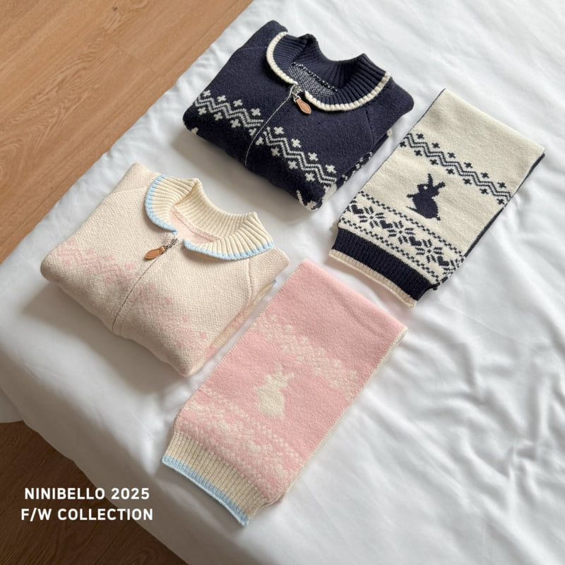Ninibello - Korean Children Fashion - #childrensboutique - Bunny Nordic Muffler - 4