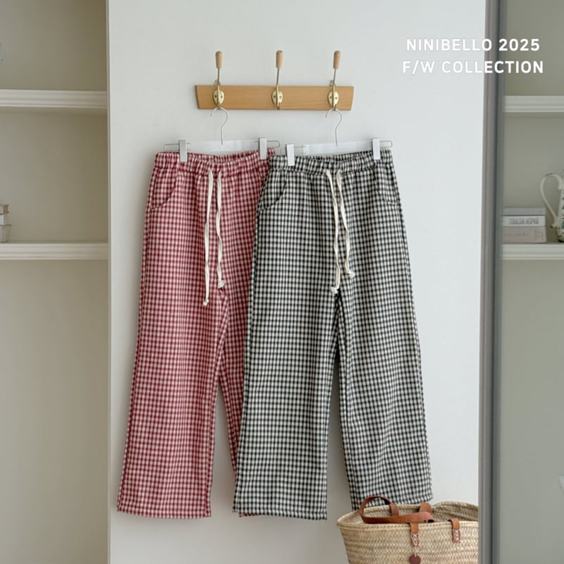 Ninibello - Korean Children Fashion - #discoveringself - Adult Cozy Check Pants