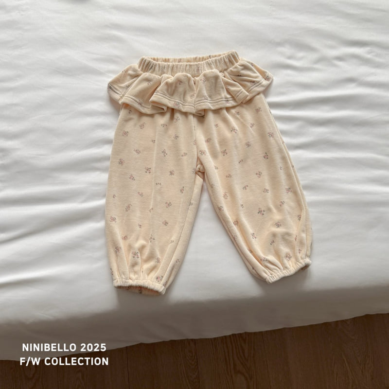 Ninibello - Korean Children Fashion - #fashionkids - Vintage Flower Pants - 3