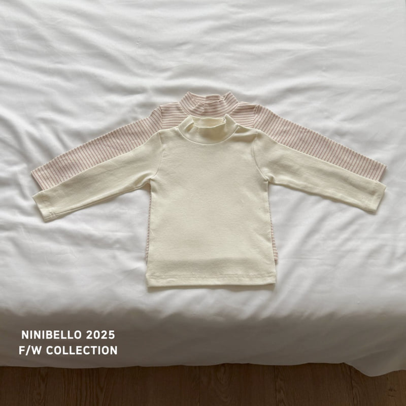 Ninibello - Korean Children Fashion - #fashionkids - Warm Turtleneck Tee Set - 6