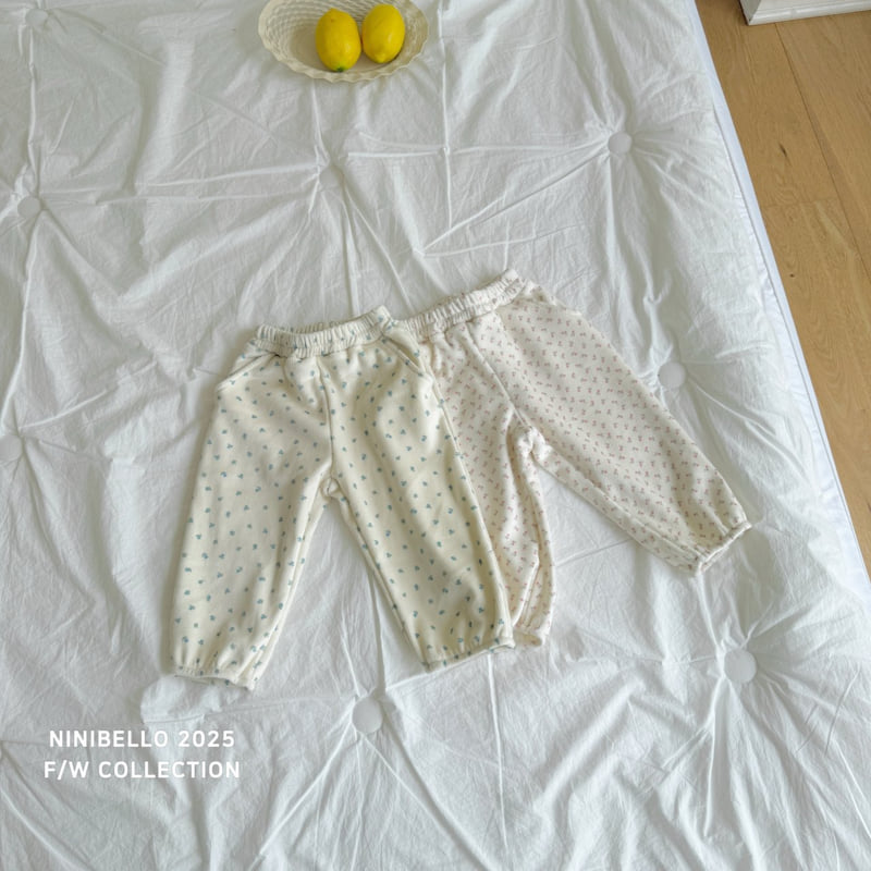 Ninibello - Korean Children Fashion - #kidsshorts - Pattern Warm Velour Pants