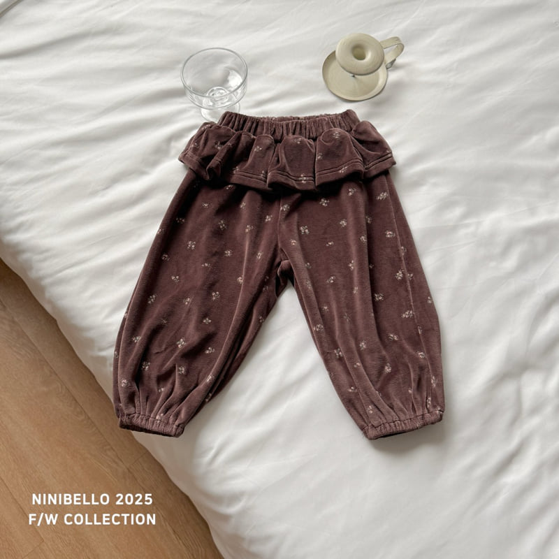 Ninibello - Korean Children Fashion - #fashionkids - Vintage Flower Pants - 4