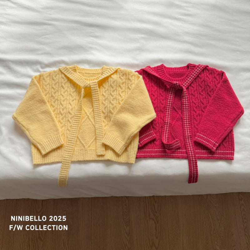 Ninibello - Korean Children Fashion - #kidsshorts - Chacha Cape Knit Set