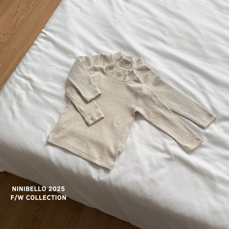 Ninibello - Korean Children Fashion - #kidsshorts - Warm Turtleneck Tee Set - 7