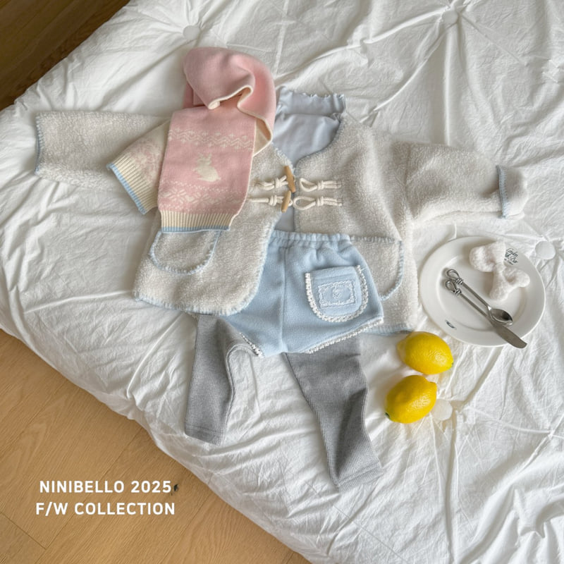Ninibello - Korean Children Fashion - #kidsshorts - Bunny Nordic Muffler - 7