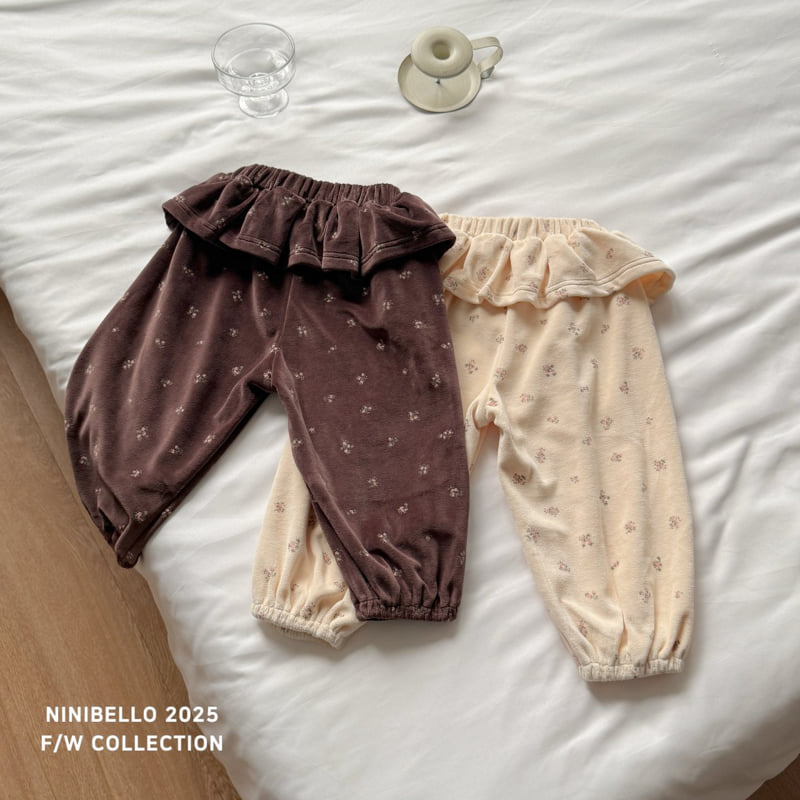 Ninibello - Korean Children Fashion - #kidsstore - Vintage Flower Pants - 5