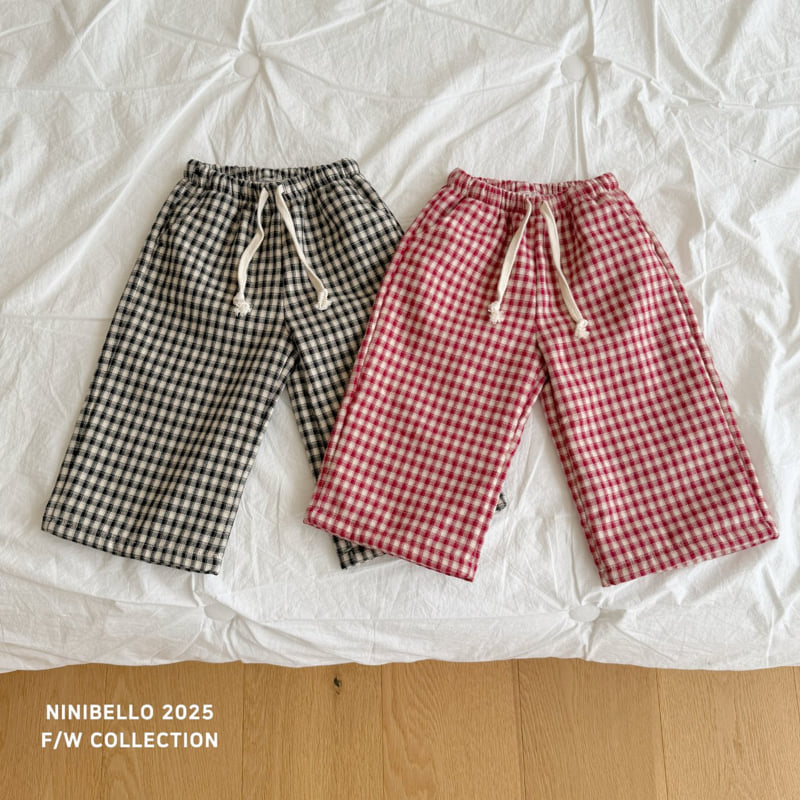Ninibello - Korean Children Fashion - #kidsstore - Cozy Check Pants - 3