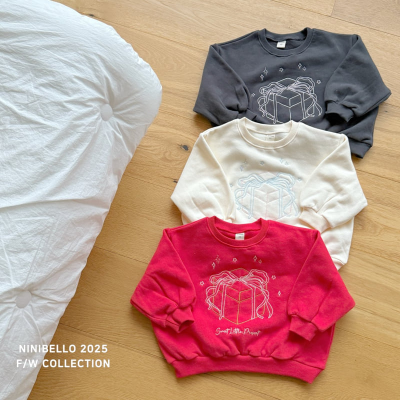 Ninibello - Korean Children Fashion - #kidsshorts - Gift Box Sweatshirt - 4