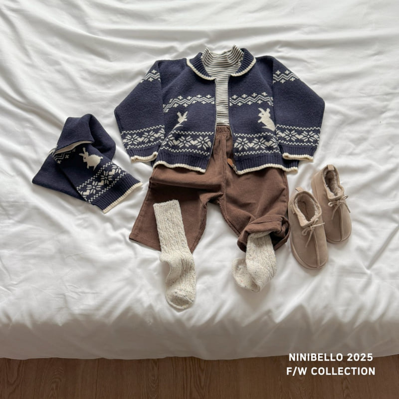 Ninibello - Korean Children Fashion - #kidsstore - Bunny Nordic Muffler - 8