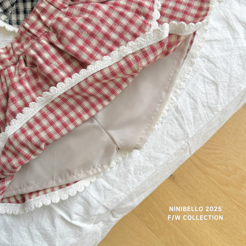 Ninibello - Korean Children Fashion - #kidzfashiontrend - Cozy Check Skirt - 6