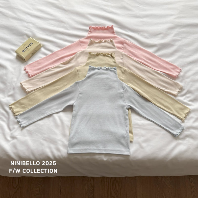 Ninibello - Korean Children Fashion - #kidzfashiontrend - Soft Inner Turtleneck Tee - 5