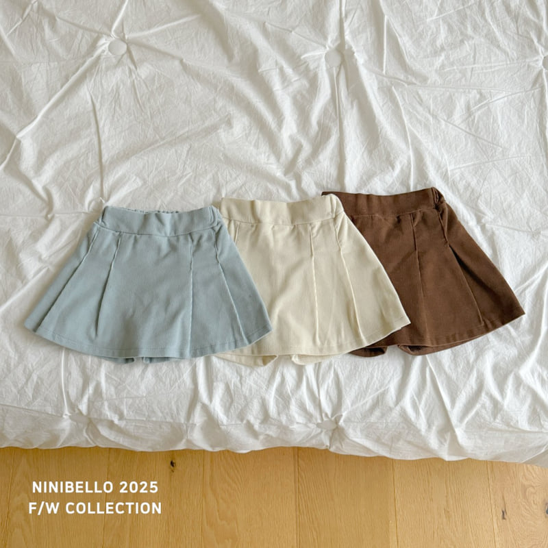 Ninibello - Korean Children Fashion - #kidzfashiontrend - Momo Corduroy Skirt Pants