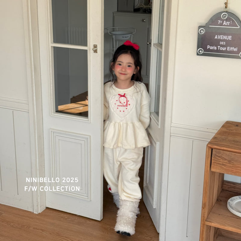 Ninibello - Korean Children Fashion - #kidzfashiontrend - Heart Embroidery Jogger Pants - 9