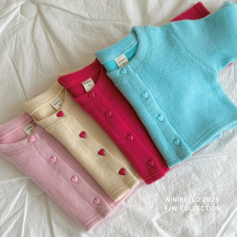 Ninibello - Korean Children Fashion - #kidzfashiontrend - Candy Heart Cardigan