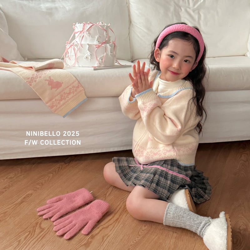 Ninibello - Korean Children Fashion - #kidzfashiontrend - Bunny Nordic Muffler - 9