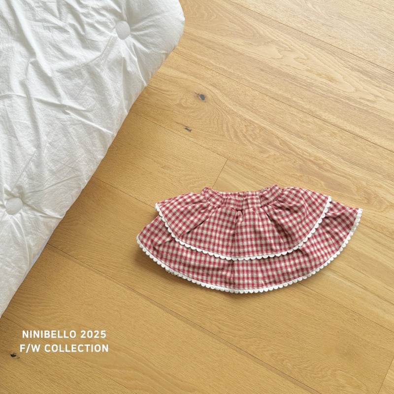 Ninibello - Korean Children Fashion - #littlefashionista - Cozy Check Skirt - 8