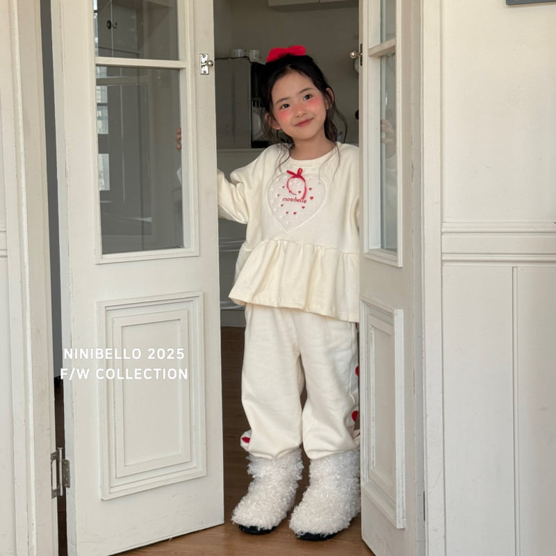 Ninibello - Korean Children Fashion - #littlefashionista - Heart Embroidery Jogger Pants - 11