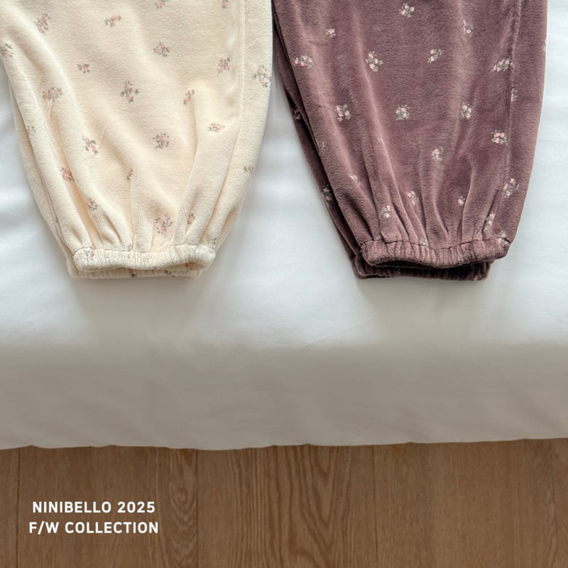 Ninibello - Korean Children Fashion - #littlefashionista - Vintage Flower Pants - 8