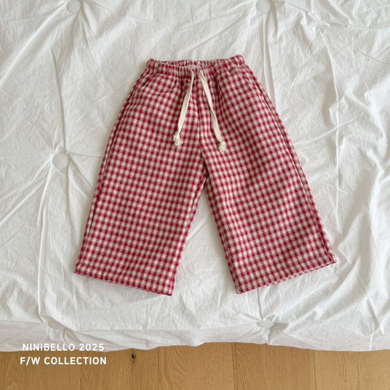 Ninibello - Korean Children Fashion - #littlefashionista - Cozy Check Pants - 6